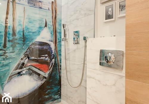 Wnętrza z Wenecją - Bez okna łazienka, styl skandynawski - zdjęcie od ARCHITETTO