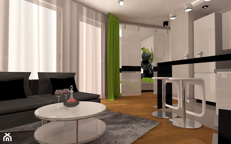 Rzeczywistość kontra render - Salon, styl nowoczesny - zdjęcie od ARCHITETTO