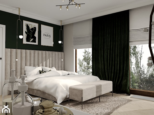 Sypialnia w zieleni