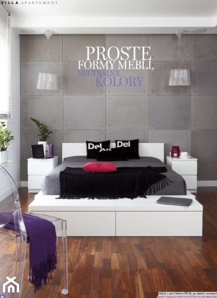 Kobiecy beton - Sypialnia, styl minimalistyczny - zdjęcie od ARCHITETTO