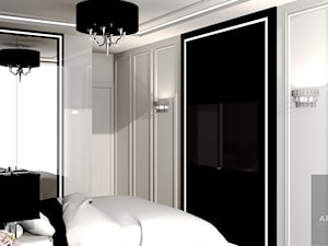 Sypialnia z pikowanym zagłówkiem - Sypialnia, styl glamour - zdjęcie od ARCHITETTO