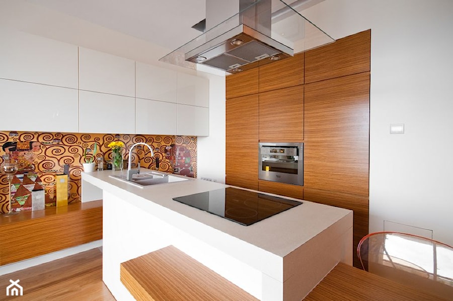 Apartament w kolorze wina - Kuchnia, styl nowoczesny - zdjęcie od ARCHITETTO