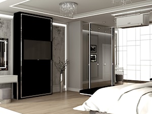 Sypialnia z lustrami - Sypialnia, styl nowoczesny - zdjęcie od ARCHITETTO