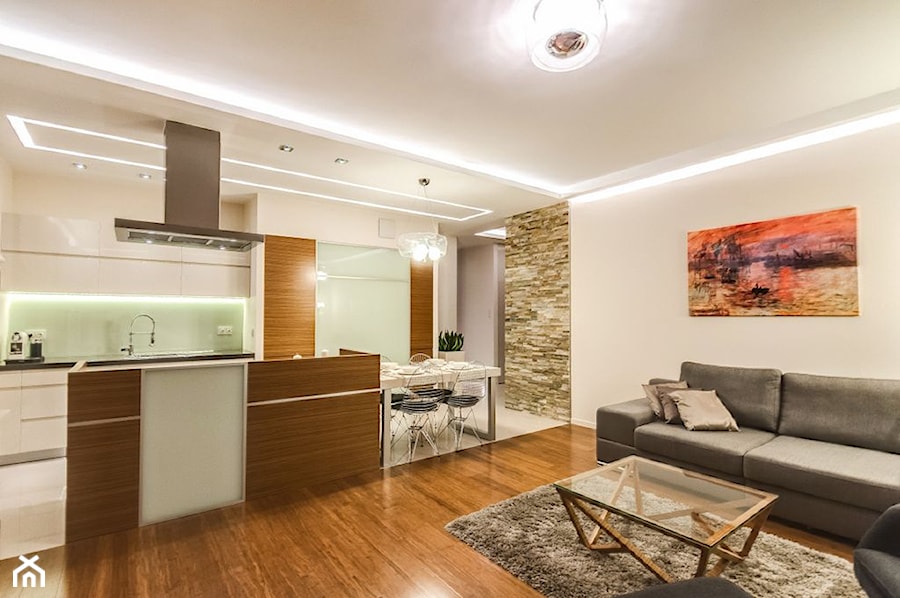 Apartament z morzem w tłe - Kuchnia, styl nowoczesny - zdjęcie od ARCHITETTO