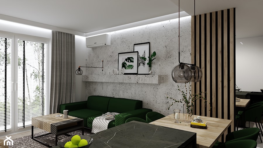 Apartament na Żoliborzu - Salon, styl nowoczesny - zdjęcie od ARCHITETTO