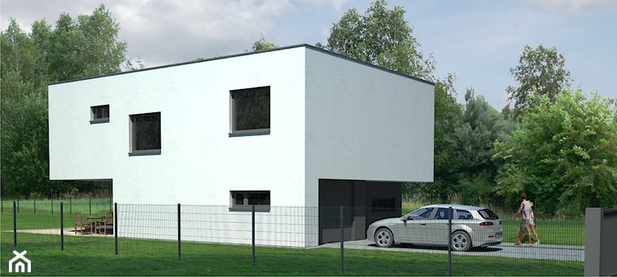dom w żorach - Nowoczesne domy, styl nowoczesny - zdjęcie od Bernacki Biuro Architektoniczne