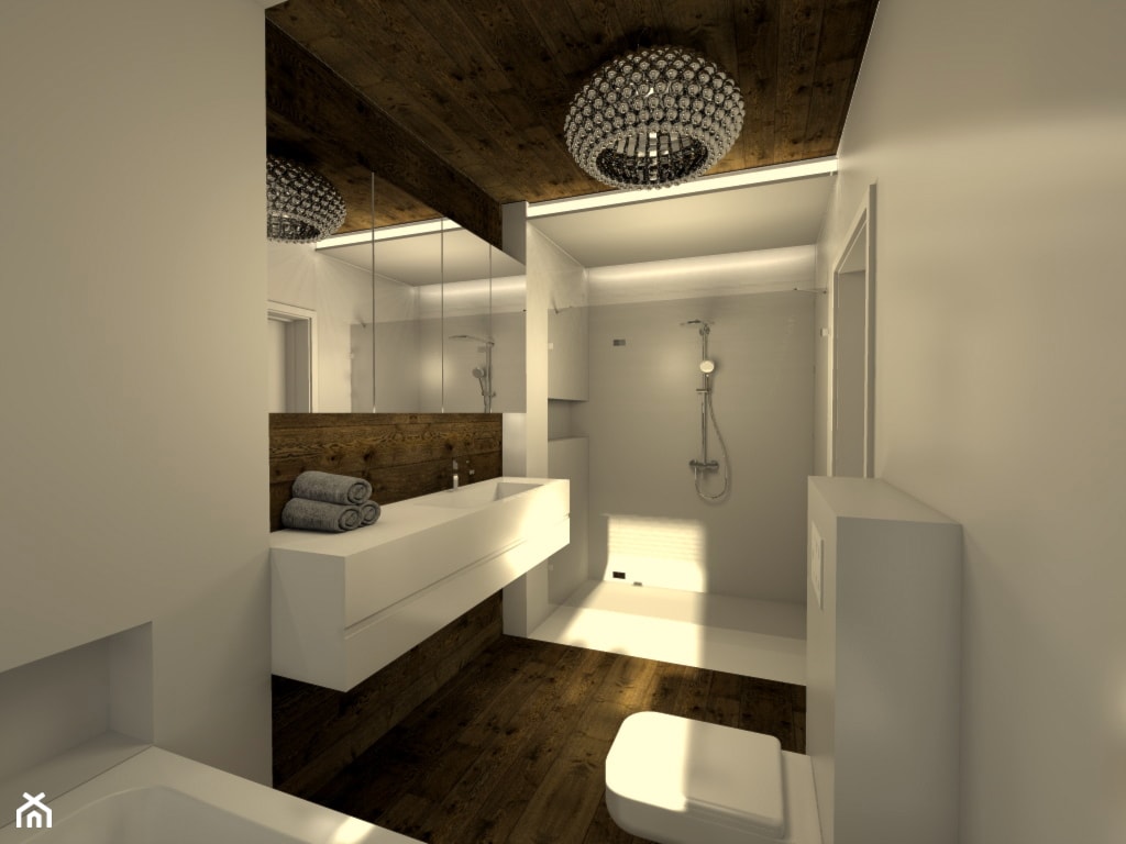 Duża łazienka, styl nowoczesny - zdjęcie od V PROJEKT projektowanie wnętrz - Homebook