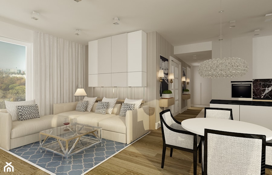 Apartament na Pięknej w Warszawie - Salon, styl tradycyjny - zdjęcie od Nasciturus design