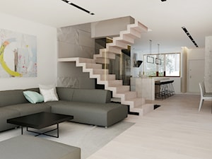 Dom w Zielonce - Salon, styl nowoczesny - zdjęcie od Nasciturus design