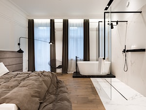 sypialnia z lazienką - zdjęcie od Nasciturus design