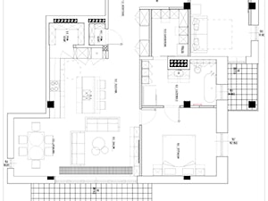 apartament po zmianach - rzut - zdjęcie od Nasciturus design