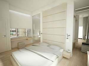 Klasycznie - Średnia biała sypialnia, styl nowoczesny - zdjęcie od Nasciturus design
