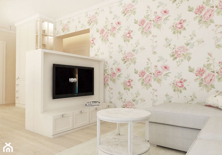 Mieszkanie flower power - Salon, styl tradycyjny - zdjęcie od Nasciturus design