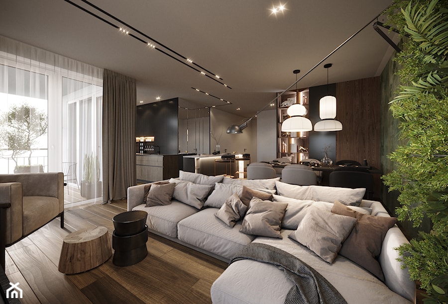 Apartament Majorka - Salon, styl nowoczesny - zdjęcie od Nasciturus design