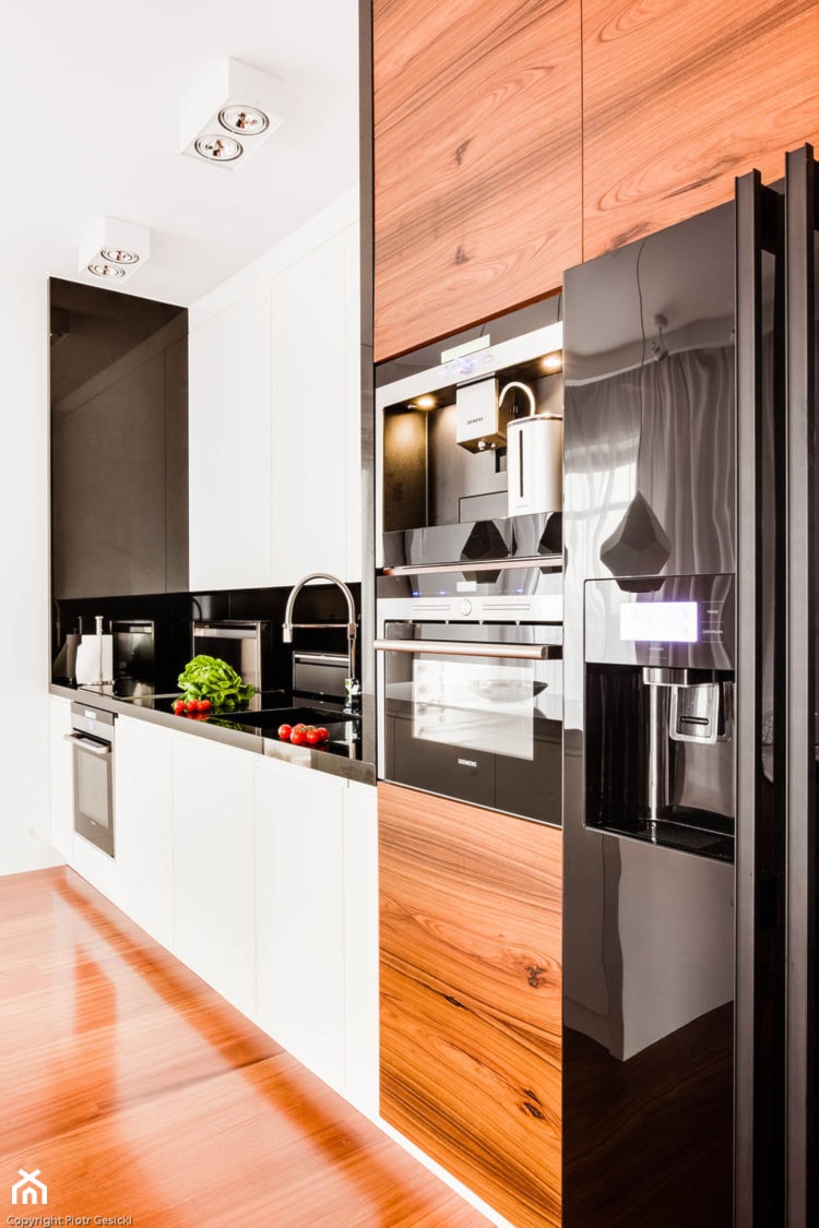 Apartament Cietrzewia - Kuchnia, styl nowoczesny - zdjęcie od Nasciturus design