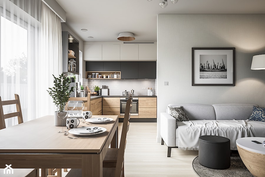 Mieszkanie - kompleksowo - Salon, styl nowoczesny - zdjęcie od wizjaprzestrzeni.pl