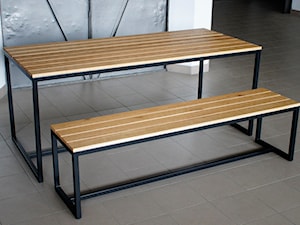 Stół + ławka "Garden Loft" - zdjęcie od Projekt Drewno