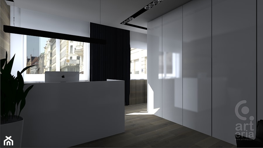 Projekt wnętrz kancelarii adwokackiej w Rybniku - Wnętrza publiczne, styl minimalistyczny - zdjęcie od ART-ERIA pracownia architektoniczna Agnieszka Piekorz