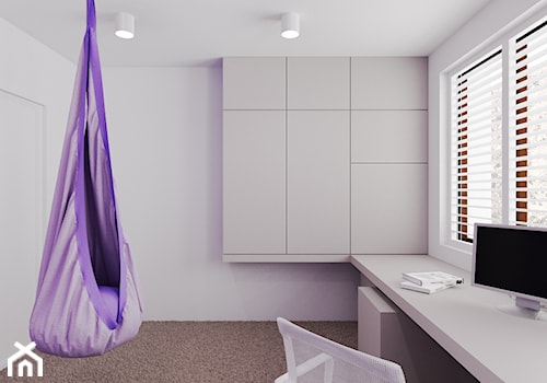 Dom udomowiony - Średni biały pokój dziecka dla nastolatka dla dziewczynki, styl nowoczesny - zdjęcie od LIVING BOX