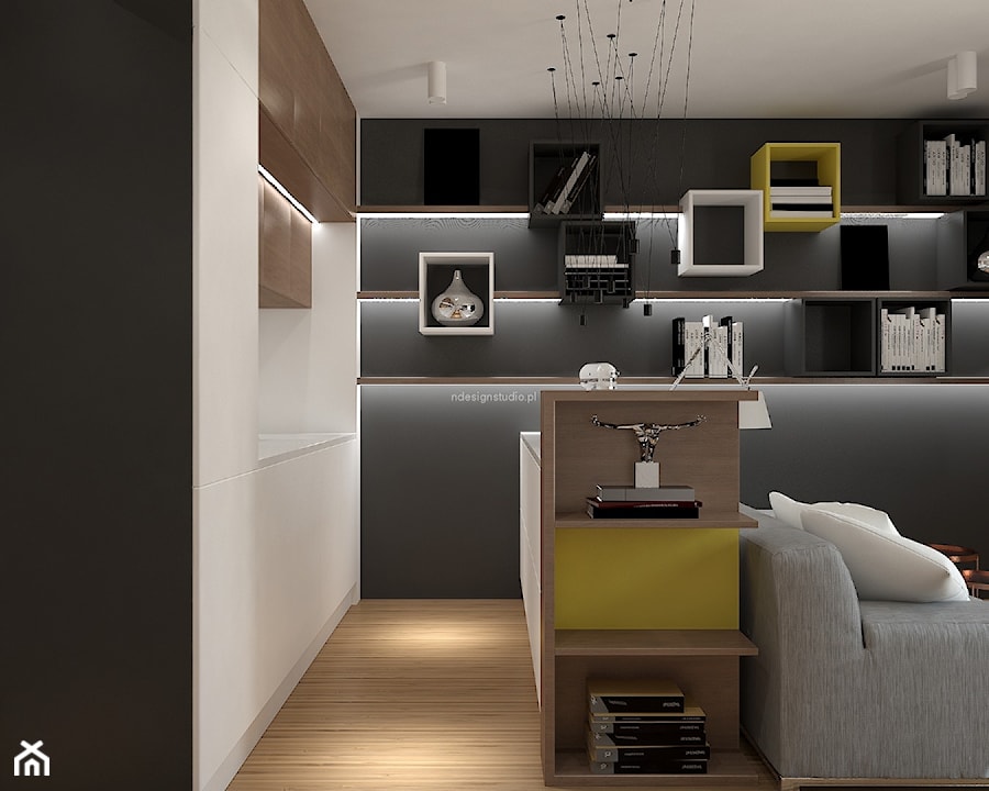 Mieszkanie dla singla - Kuchnia, styl nowoczesny - zdjęcie od LIVING BOX