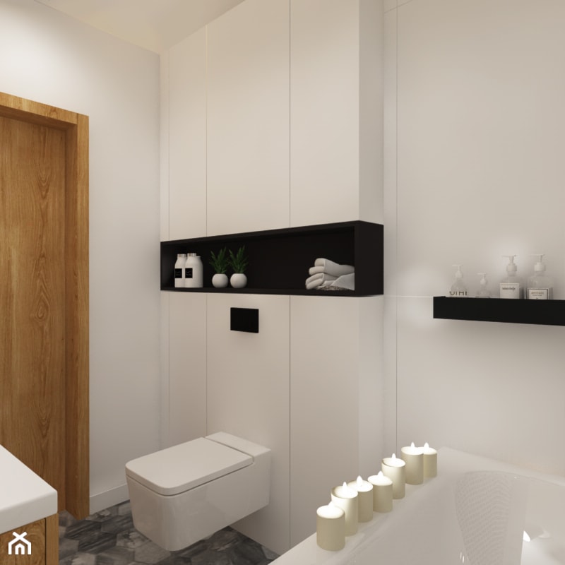 Dla Singielki - Średnia łazienka, styl nowoczesny - zdjęcie od LIVING BOX