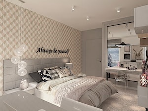 Mieszkanie dla Młodego Piłkarza - Duża z biurkiem sypialnia, styl nowoczesny - zdjęcie od LIVING BOX