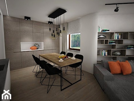 Aranżacje wnętrz - Jadalnia: jadalnia/salon - LIVING BOX. Przeglądaj, dodawaj i zapisuj najlepsze zdjęcia, pomysły i inspiracje designerskie. W bazie mamy już prawie milion fotografii!