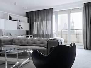 Apartament Grzybowska - Salon, styl nowoczesny - zdjęcie od oikoi