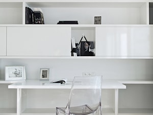 Apartament Grzybowska - Średnie białe biuro, styl nowoczesny - zdjęcie od oikoi