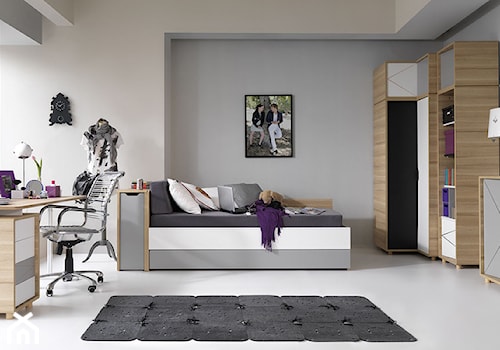 Kolekcja Evolve - Duży biały szary pokój dziecka dla nastolatka dla dziewczynki, styl nowoczesny - zdjęcie od VOX