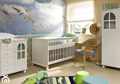 Średni niebieski żółty pokój dziecka dla niemowlaka dla chłopca - zdjęcie od VOX