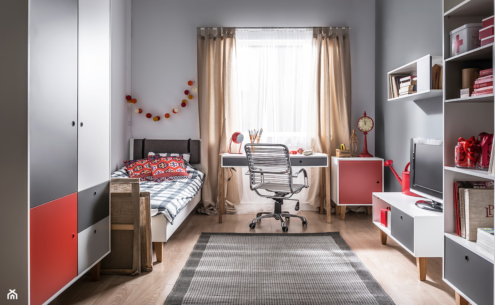 meble kolekcji Concept - Średni szary pokój dziecka dla dziecka dla nastolatka dla chłopca dla dziewczynki - zdjęcie od VOX - Homebook
