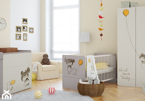 Średni beżowy pokój dziecka dla niemowlaka dla dziecka dla chłopca, styl tradycyjny - zdjęcie od VOX