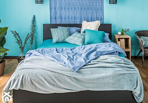 Domokracja - Mała niebieska sypialnia, styl skandynawski - zdjęcie od VOX