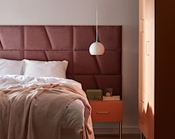 Panele ścienne - Średnia szara sypialnia, styl glamour - zdjęcie od VOX - Homebook