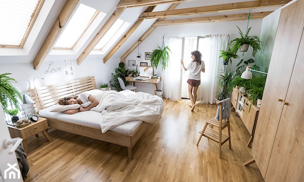 sypialnia w stylu skandynawskim