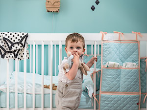Kolekcja Baby Maxim - Średni biały miętowy niebieski pokój dziecka dla dziecka dla chłopca, styl nowoczesny - zdjęcie od VOX