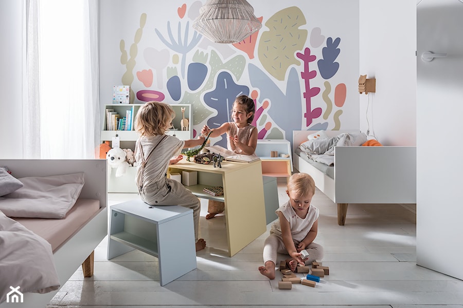 Kolekcja TULI - Mały biały szary pokój dziecka dla dziecka dla chłopca dla dziewczynki dla rodzeństwa - zdjęcie od VOX