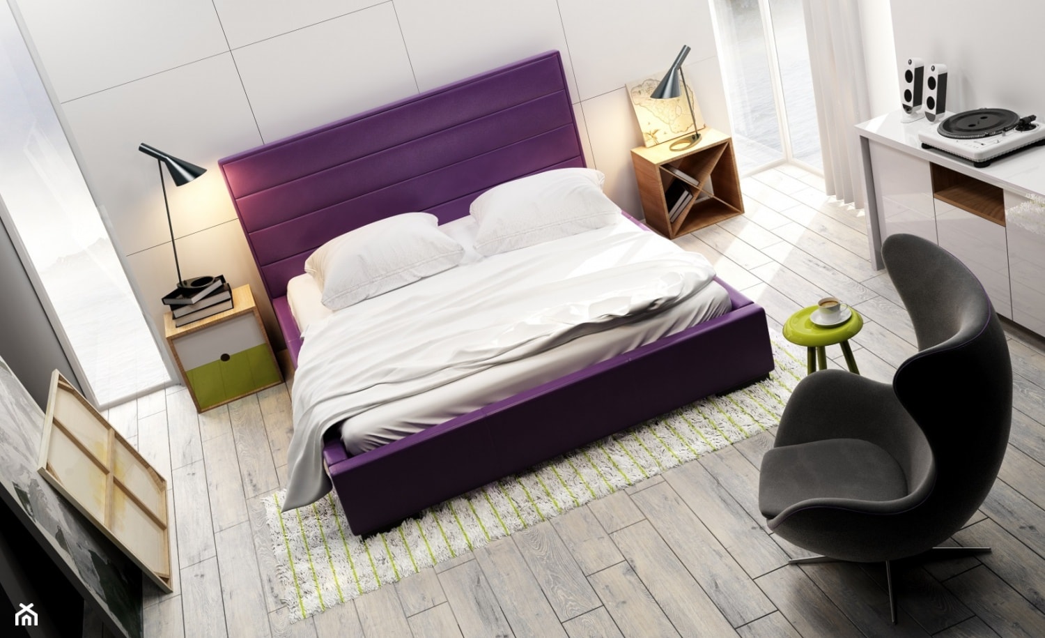 Cortese Full łóżko tapicerowane - zdjęcie od Sklep meblowy meblemix - Homebook