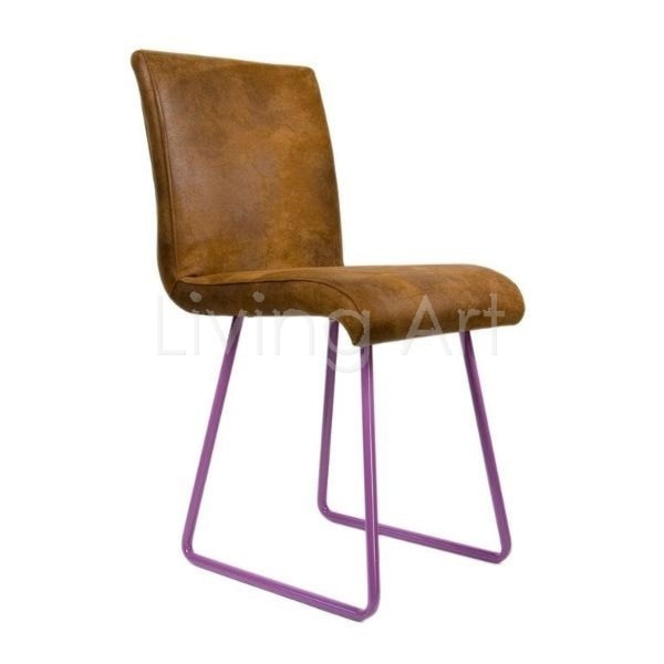 Krzesło na fioletowych płozach - zdjęcie od Living Art Meble