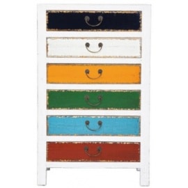 Komoda Harlekin White 6 Drawers - zdjęcie od Living Art Meble