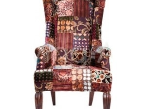 Fotel Patchwork Brown Velvet - zdjęcie od Living Art Meble