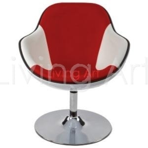 Fotel DAYTONA biało-czerwony - zdjęcie od Living Art Meble - Homebook