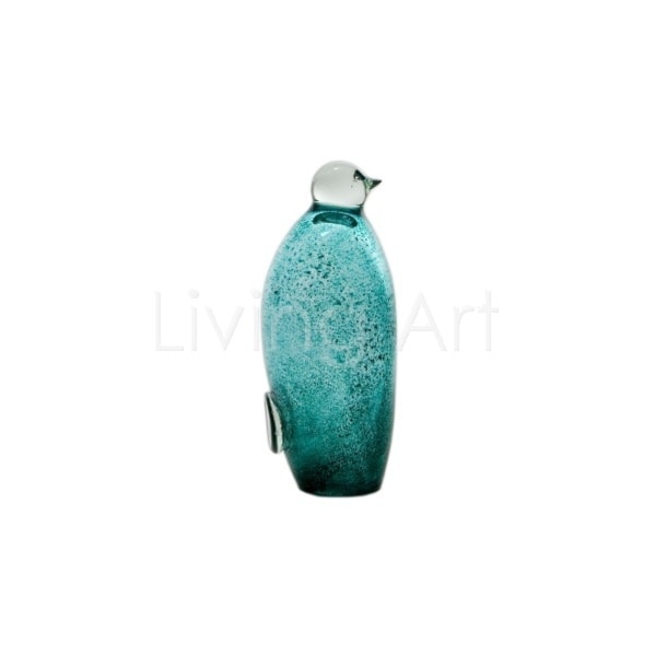 Figurka Pingwin szklany 18, turquoise - zdjęcie od Living Art Meble