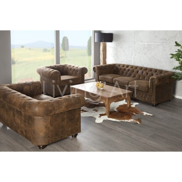 Sofa Chesterfield brąz, 2 - zdjęcie od Living Art Meble - Homebook