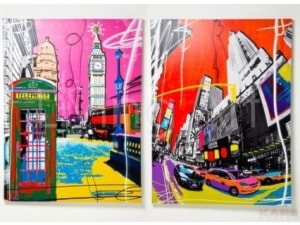 Obraz Pop Art Cities 158x120cm - zdjęcie od Living Art Meble