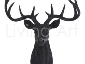 Figura Antler Deer Rubber Black - zdjęcie od Living Art Meble