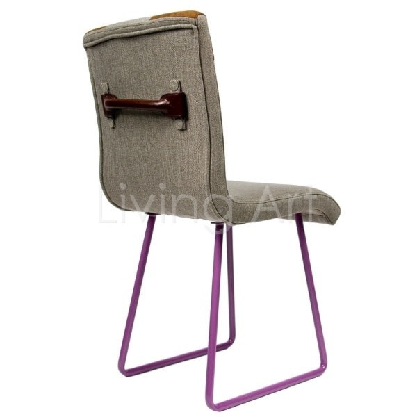Krzesło fioletowe płozy - zdjęcie od Living Art Meble