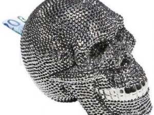 Skarbonka Skull Crystal Silver - zdjęcie od Living Art Meble