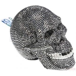 Skarbonka Skull Crystal Silver - zdjęcie od Living Art Meble - Homebook